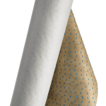 Partially unrolled HydroGap Drainable Housewrap