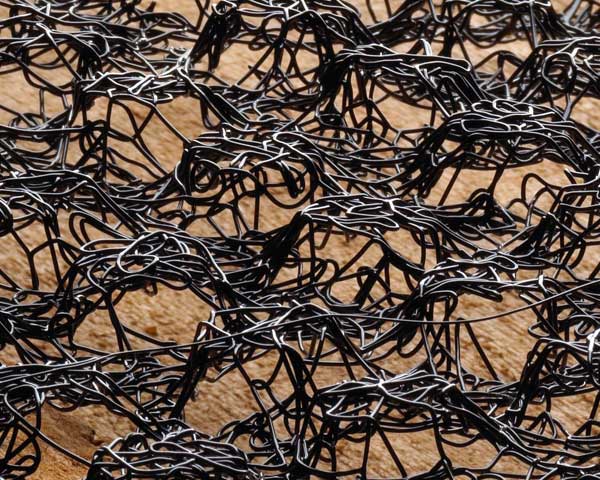 An up-close shot of the woven fibers that make up Cedar Breather®