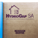 Unrolled HydroGap SA Drainable Housewrap